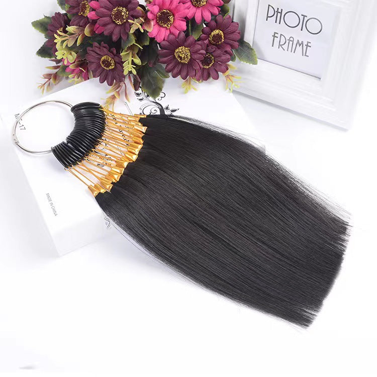 Wig Dyeing Color Plate Real Hair Styling Practice Tool