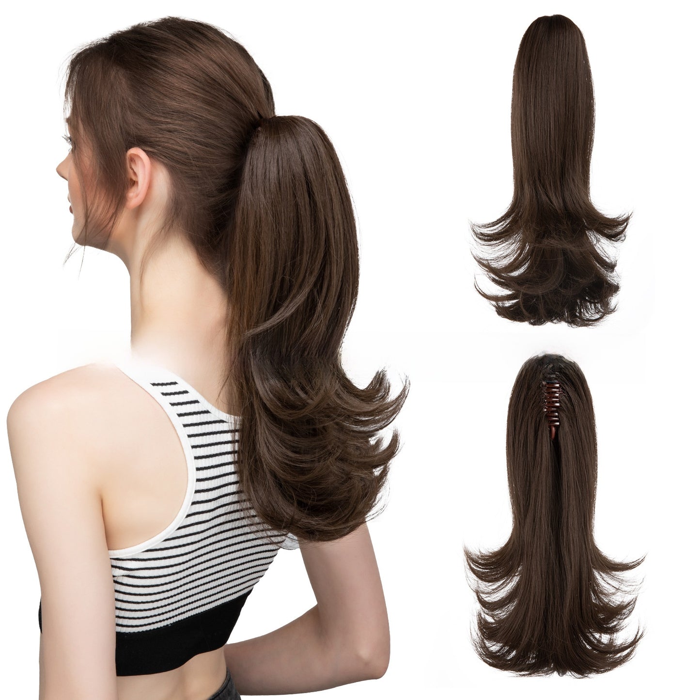 Synthetic Hair Clip-on Ponytail