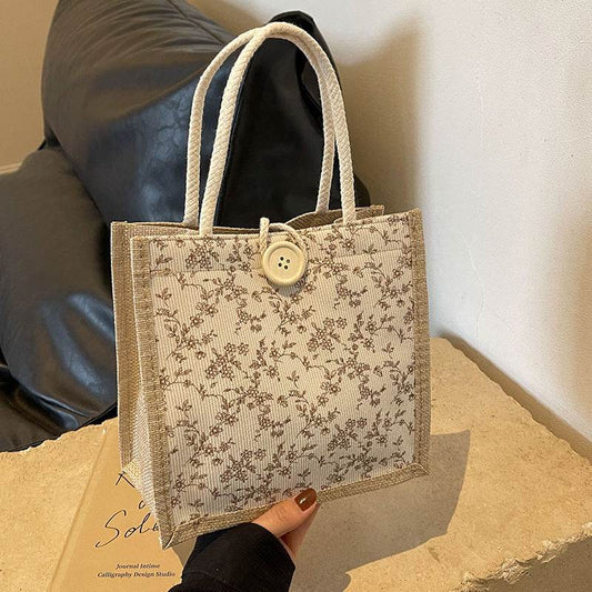 French floral print handbag - Price Value Store