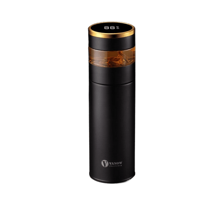 Smart Temperature Display Vacuum Insulated Cup with Tea Strainer - Price Value Store