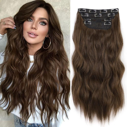A four-piece wig set