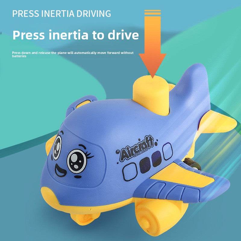 Press-and-Go Cartoon Airplane Inertia Toy Car - Price Value Store