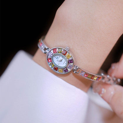 BS New HOT Watch Factory Direct Foreign trade chain watch gradient rainbow luxury women's watch a generation FA1681 - Price Value Store