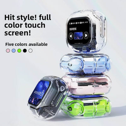 Transparent LCD Bluetooth Headset with Noise Cancellation - Price Value Store