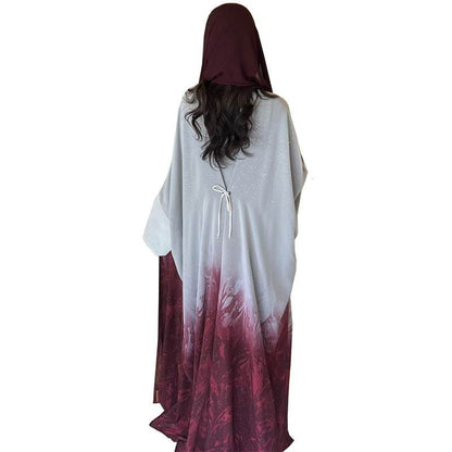 Graduated color long robe cardigan - Price Value Store