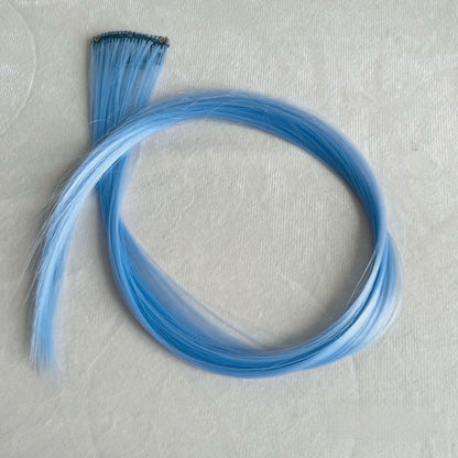 Highlight dyed wig pieces for women's long straight hair