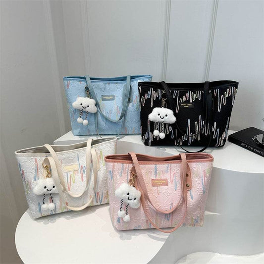 Cute texture pendant shoulder bag - Price Value Store