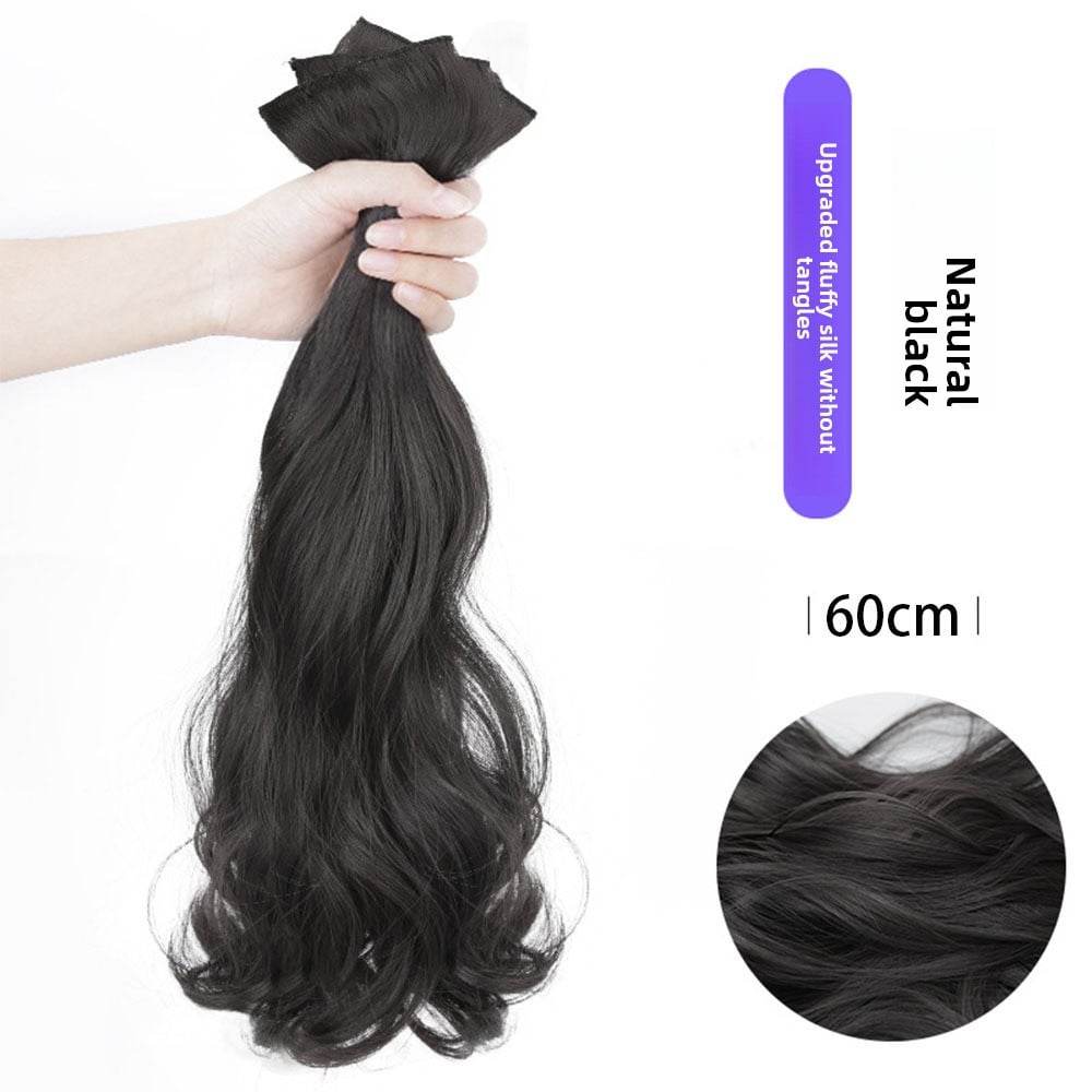 Three-piece large wavy wig pieces - Price Value Store