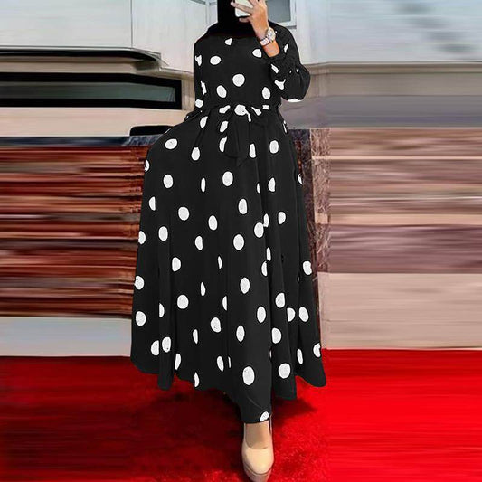 Long Sleeve Loose Swing Dress - Price Value Store