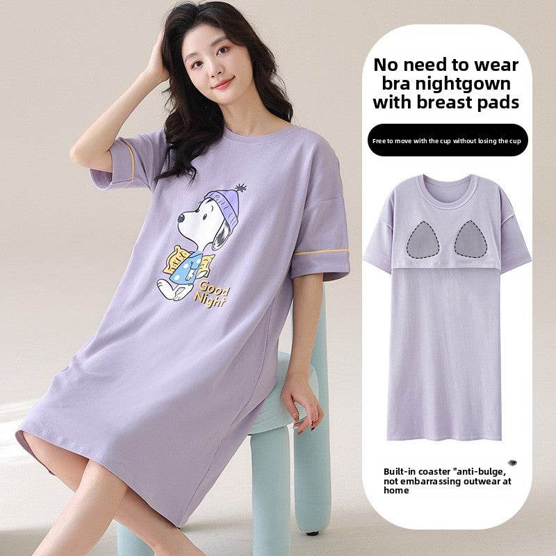 A nightgown with a chest cushion - Price Value Store