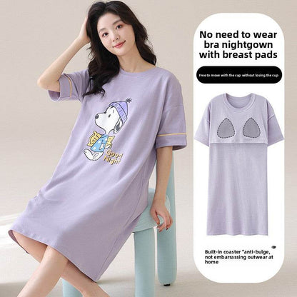 A nightgown with a chest cushion - Price Value Store
