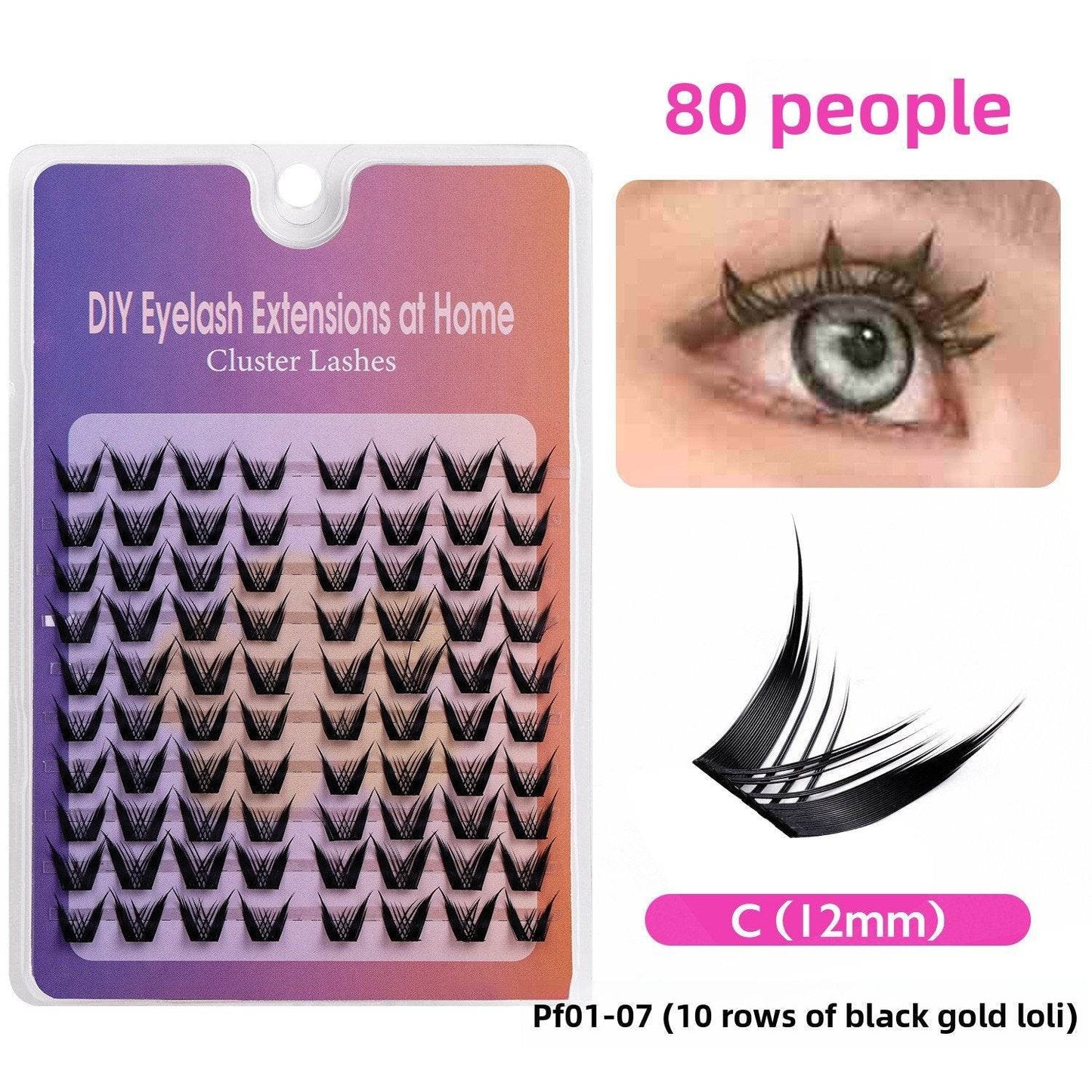 Natural Black Stem False Eyelashes - Price Value Store