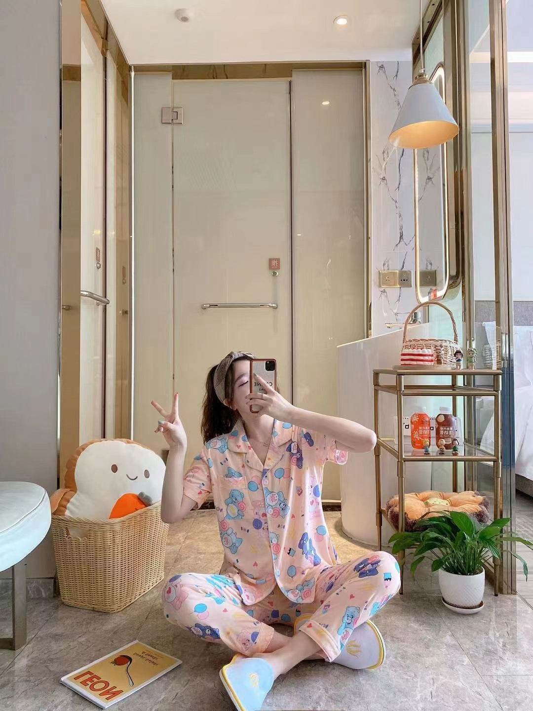 Long pants and cardigan home wear - Price Value Store