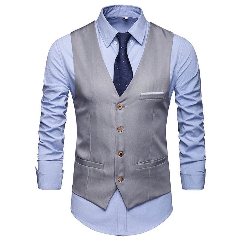 Suit Vest Men's Formal and Casual Business Style Groomsman Outfit - Price Value Store