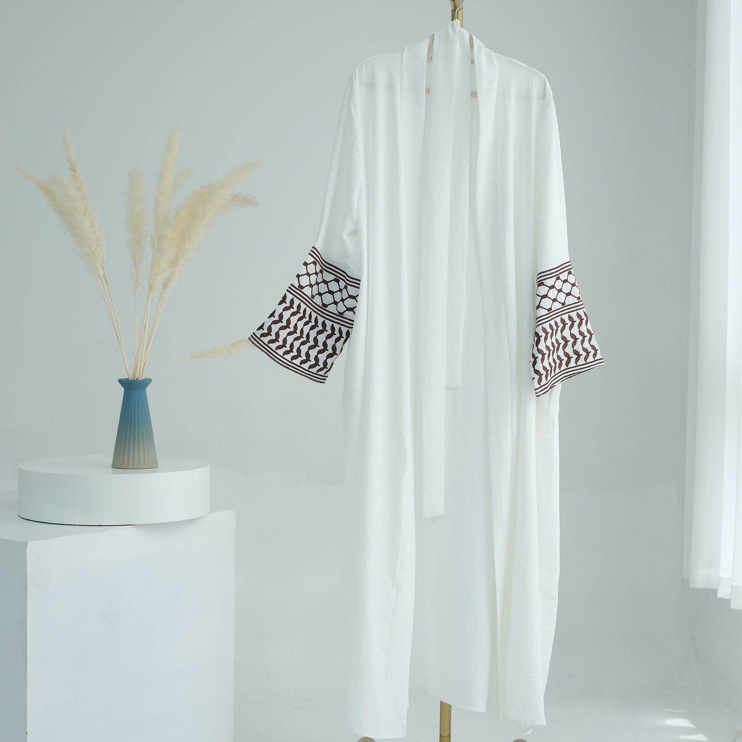 Embroidered tassel cardigan robe - Price Value Store