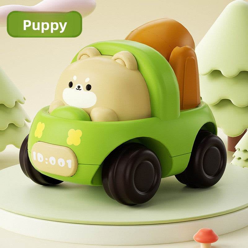 Inertia Cartoon Animal Engineering Vehicle Toy Set for Kids - Price Value Store