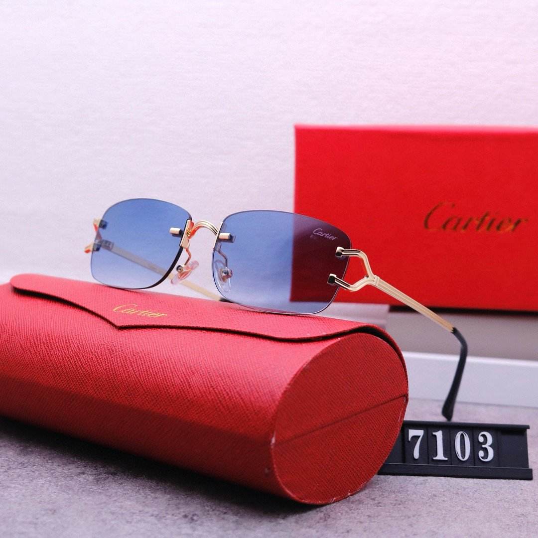 Rimless beveled sunglasses - Price Value Store