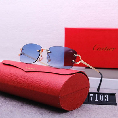 Rimless beveled sunglasses - Price Value Store