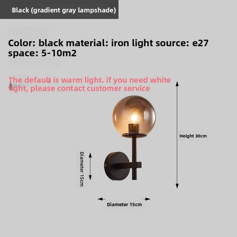 Light Luxury Living Room Electroplated Bedroom Bedside Wall Lamp Modern Creative Sofa Iron Decorative Pendant Background Wall Wall Lamp - Price Value Store