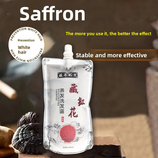 Saffron hair-nourishing shampoo