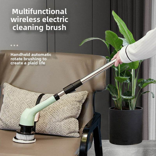 Wireless Long Handle Electric Cleaning Brush Household Handheld Multifunctional Toilet Washing Machine Artifact Cleaning Kitchen Waterproof - Price Value Store