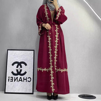 Elegant Embroidered Cardigan Robe for Women - Price Value Store