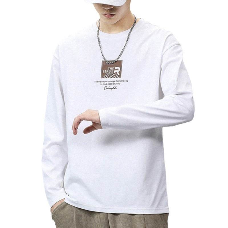 Fashionable printed long-sleeved T-shirt - Price Value Store