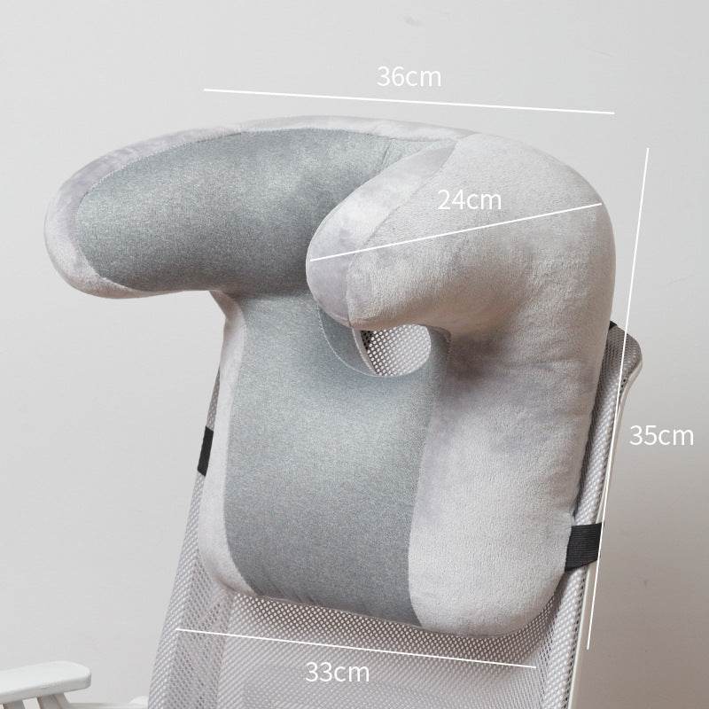 Ergonomic Office Sleeping Pillow for Neck and Back Support, Comfy Nap Headrest Cushion - Price Value Store