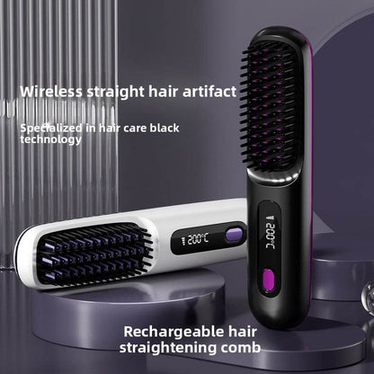 LCD display ceramic straight hair comb - Price Value Store