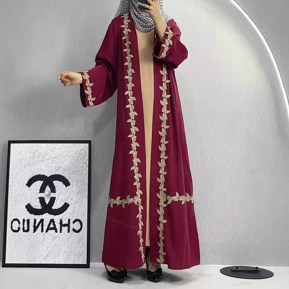 Elegant Embroidered Cardigan Robe for Women - Price Value Store