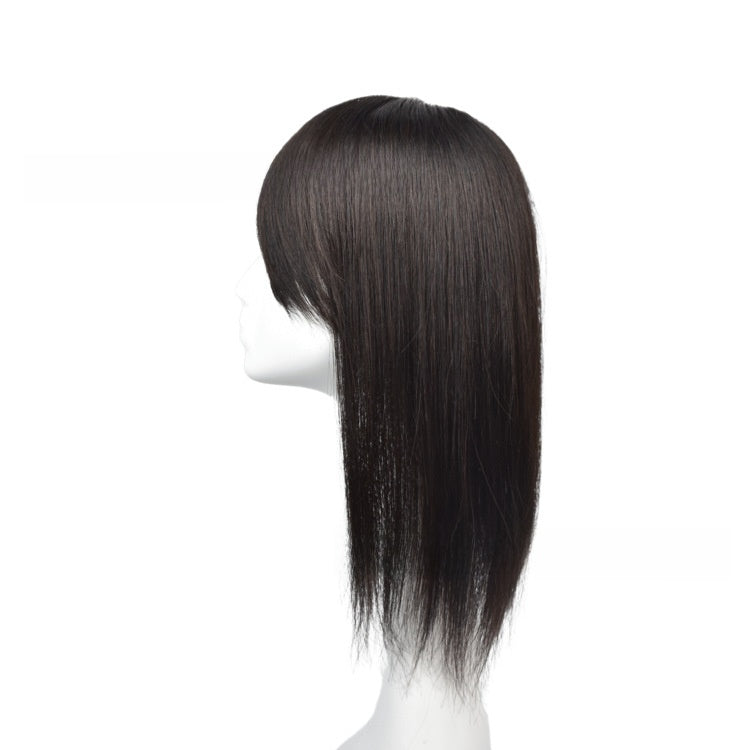Real hair reissue piece hand-woven head-spinning long wig