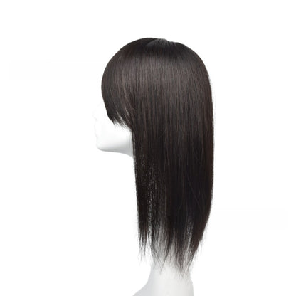 Real hair reissue piece hand-woven head-spinning long wig
