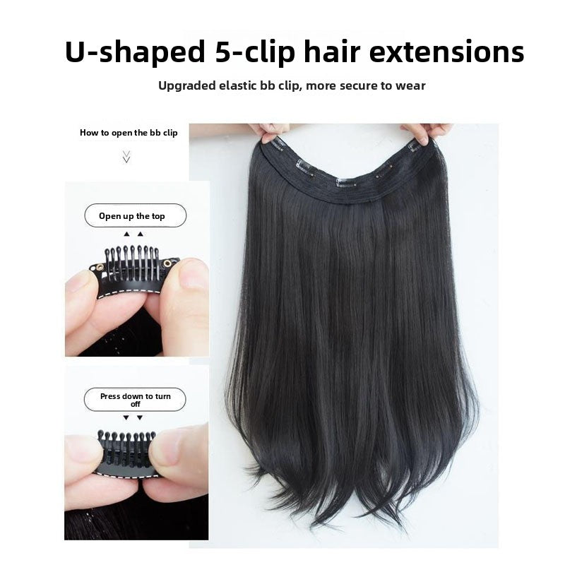 One-Piece Wig, Long Straight Hair