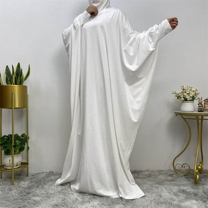 Solid-color batwing robe - Price Value Store