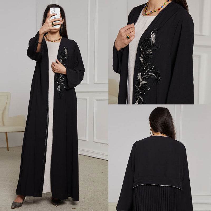 Cardigan with creased front dress - Price Value Store