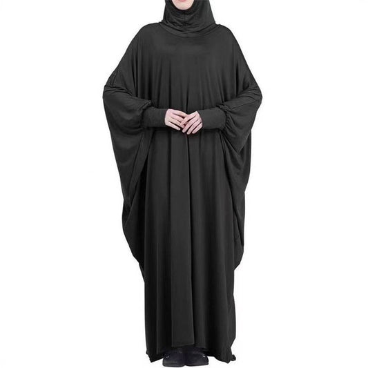 Hooded bat-sleeved dress - Price Value Store