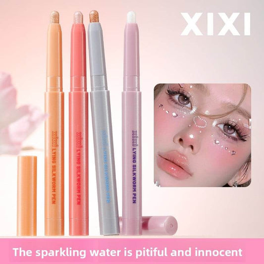 Pearlescent horizontal silkworm pen - Price Value Store