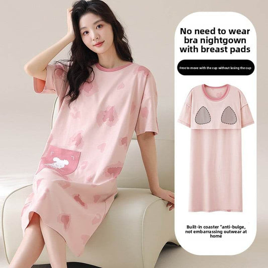 A nightgown with a chest cushion - Price Value Store