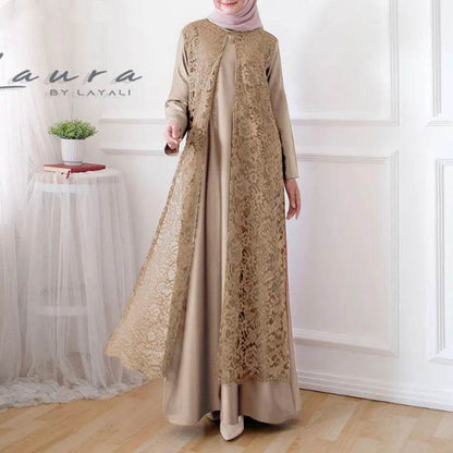 Long robe-style pullover dress - Price Value Store