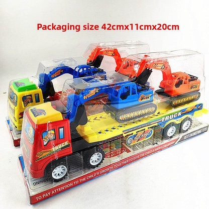 Sliding Toy Trailer with 2 Excavators for Kids - Price Value Store