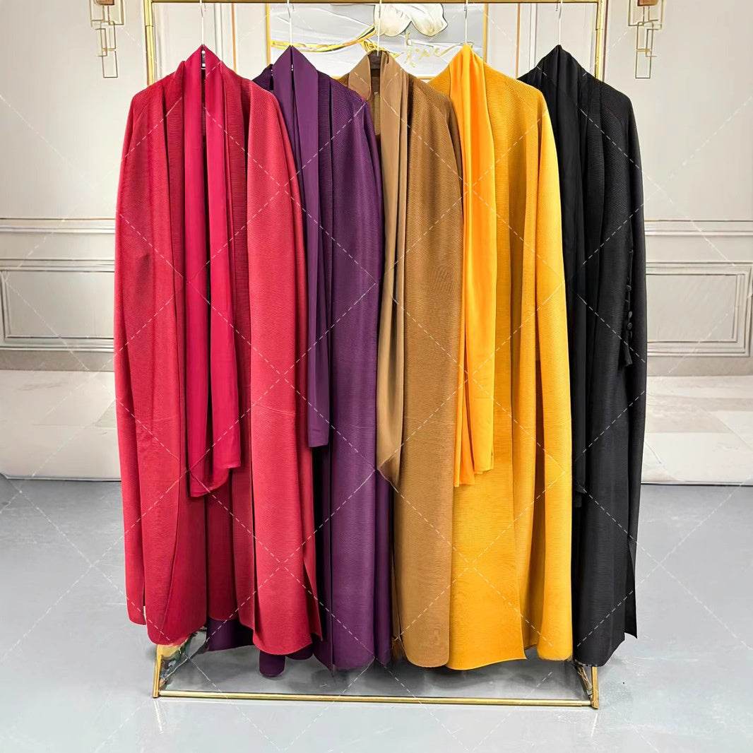 Pleated long-sleeved coat - Price Value Store