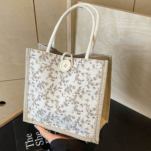 French floral print handbag - Price Value Store