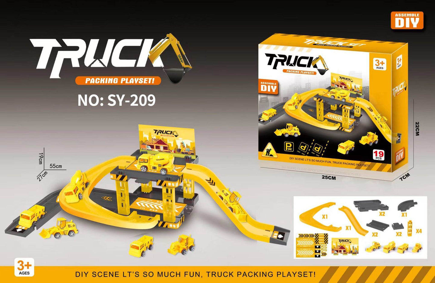 Assembled fire-fighting track toy - Price Value Store