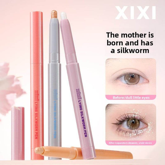 Pearlescent horizontal silkworm pen - Price Value Store