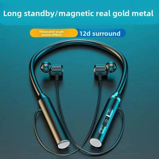 Neckband Bluetooth Headset with Noise Cancellation, Waterproof, Long Battery Life - Price Value Store