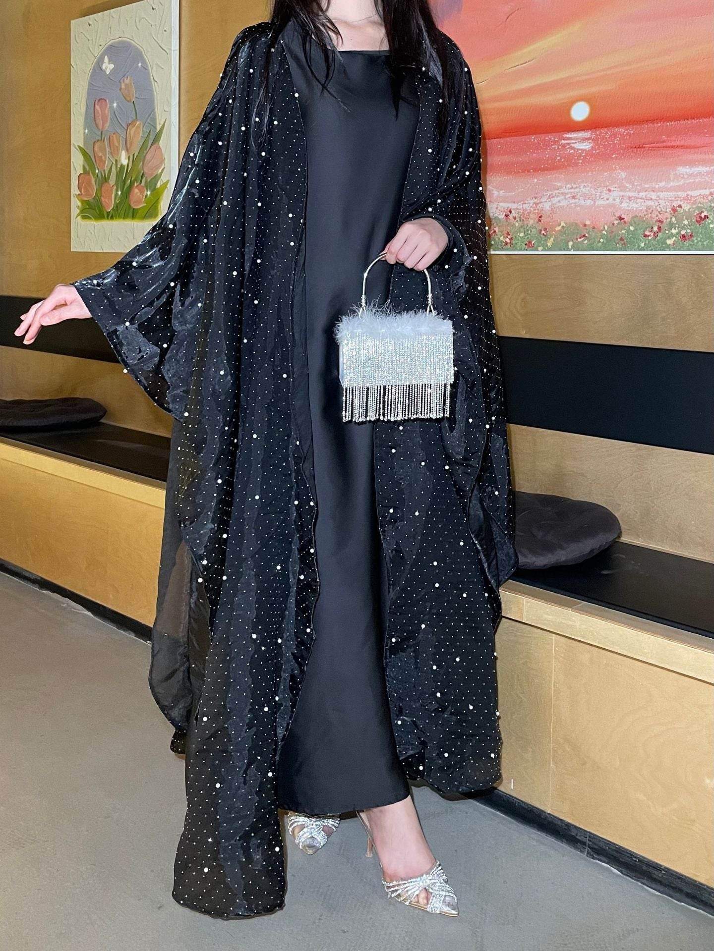 Stitched diamond bead robe - Price Value Store