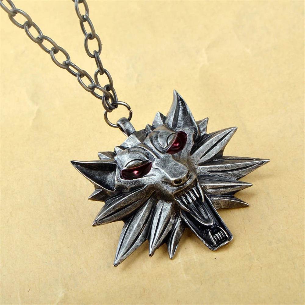 Anime necklace with wolf head - Price Value Store