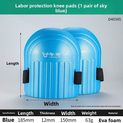 Cross-border explosions construction site construction blue knee pads eva thickened wear-resistant bricklayer tiling kneeling labor knee pads - Price Value Store