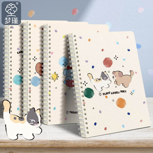 Cute Animal Coil Notebook with Hard Cover - A5/B5, 60 Sheetsd - Price Value Store