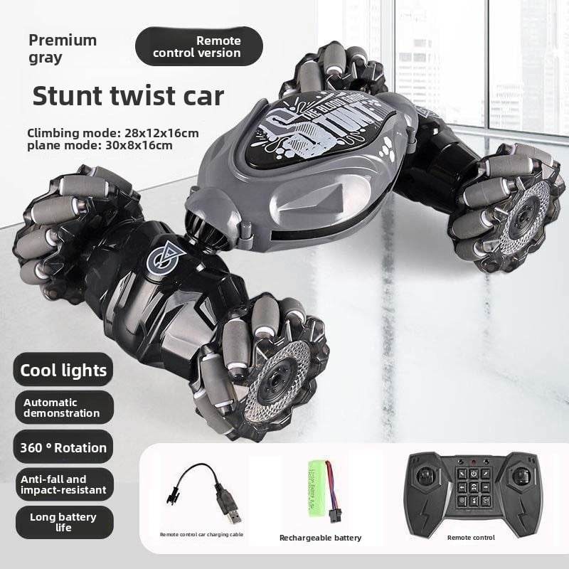 Gesture Induction Deformation Remote Control Car Children's Toy Twisted Four-wheel Drive Climbing Racing Car Boy Charged Electric Off-road Vehicle - Price Value Store